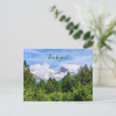 Kenai Fjords Snowy Mountains Vielen Dank Postkarte (Stehend Vorderseite)