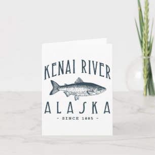 Kenai Fluss Alaska Fishy Fisherman Funny Fishing L Karte