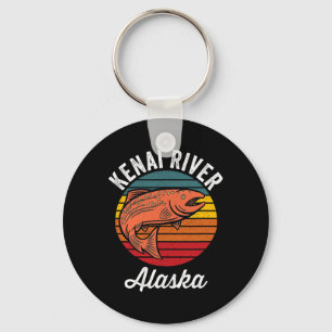 Kenai Fluss Alaska Lachsangeln  Schlüsselanhänger