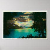 Kenai Lake, Alaska mit Storm-Ansammlung Poster (Vorne)