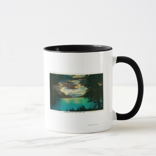 Kenai Lake, Alaska mit Storm-Ansammlung Tasse (Rechts)