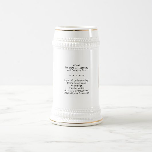 Kenaz RuneStone Stein Bierglas (Mittel)