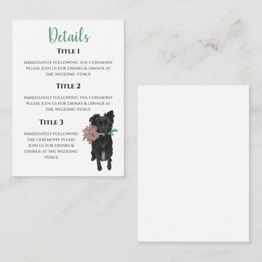 Kendal Enclosure Card Begleitkarte (Vorne/Hinten)