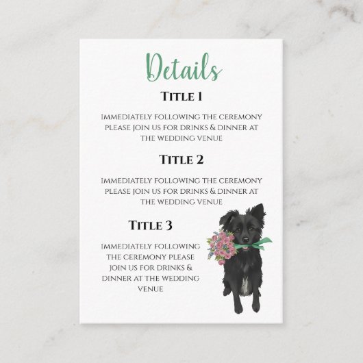 Kendal Enclosure Card Begleitkarte (Vorderseite)