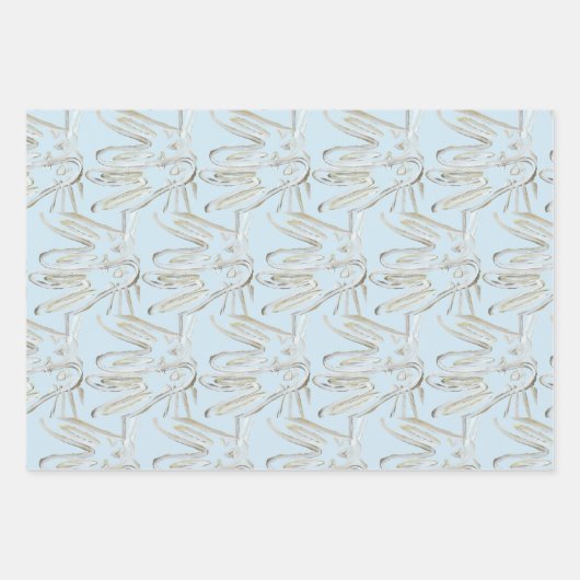 Kendall Boggs Fine Art Helle Kaninchen Geschenkpapier Set (Vorderseite 2)