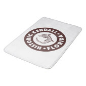 Kendall Florida Circle - Braun Badematte (Schrägansicht)