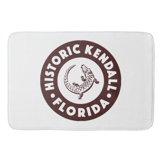 Kendall Florida Circle - Braun Badematte (Vorderseite)
