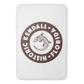 Kendall Florida Circle - Braun Badematte (Vorderseite Vertikal)