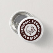 Kendall Florida Circle - Braun Button (Vorne & Hinten)