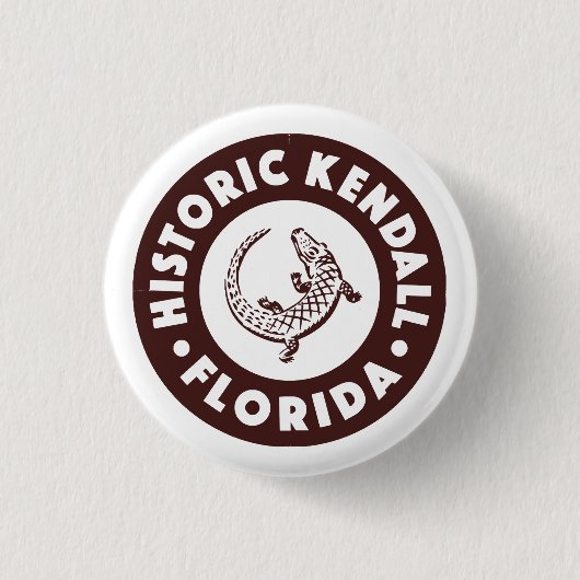Kendall Florida Circle - Braun Button (Vorderseite)