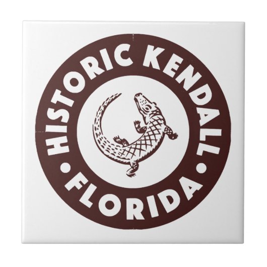 Kendall Florida Circle - Braun Fliese (Vorderseite)