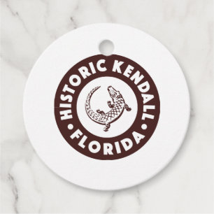 Kendall Florida Circle - Braun  Geschenkanhänger