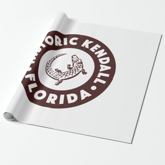Kendall Florida Circle - Braun  Geschenkpapier (Ungerollt)