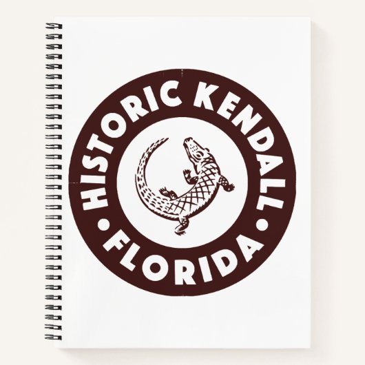 Kendall Florida Circle - Braun Notizblock (Vorderseite)