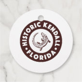 Kendall Florida Circle - Brown Geschenkanhänger (Rückseite)
