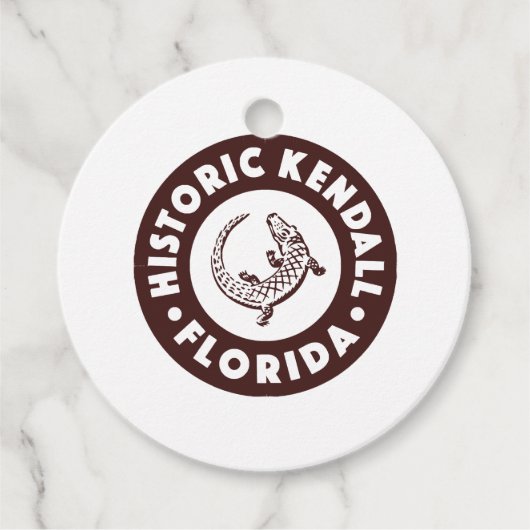 Kendall Florida Circle - Brown Geschenkanhänger (Vorderseite)