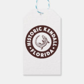 Kendall Florida Circle - Brown Geschenkanhänger (Rückseite)
