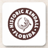 Kendall Florida Circle - Brown Getränkeuntersetzer (Vorderseite)
