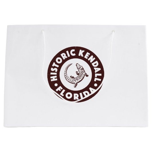 Kendall Florida Circle - Brown Große Geschenktüte (Vorderseite)