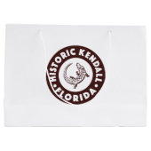 Kendall Florida Circle - Brown Große Geschenktüte (Rückseite)