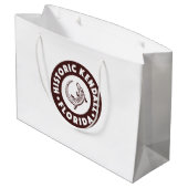 Kendall Florida Circle - Brown Große Geschenktüte (Rückseite Schrägansicht)