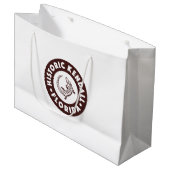 Kendall Florida Circle - Brown Große Geschenktüte (Vorderseite Schrägansicht)