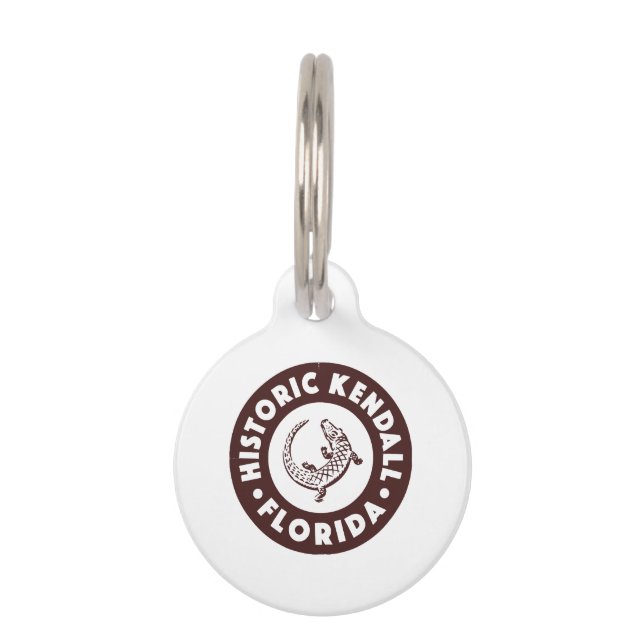 Kendall Florida Circle - Brown Haustiermarke (Vorderseite)