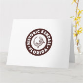 Kendall Florida Circle - Brown Karte (Gelbe Blume)