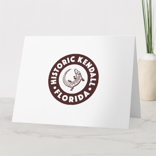 Kendall Florida Circle - Brown Karte (Vorderseite)
