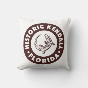 Kendall Florida Circle - Brown Kissen