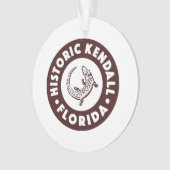 Kendall Florida Circle - Brown Ornament (Vorderseite)