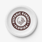 Kendall Florida Circle - Brown Pappteller (Vorderseite)