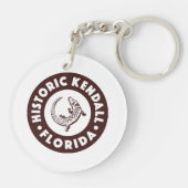 Kendall Florida Circle - Brown Schlüsselanhänger (Rückseite)