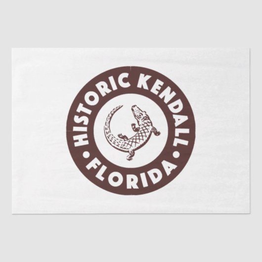 Kendall Florida Circle - Brown Seidenpapier (Vorderseite)