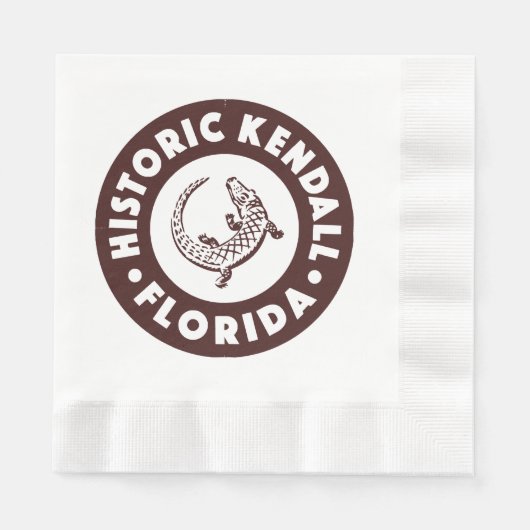 Kendall Florida Circle - Brown Serviette (Vorderseite)