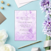Kendall Lila Elegante Wedding Save the Date Acryleinladungen (In Situ (Hochzeit))