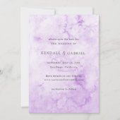 Kendall Lila Watercolor Save The Date (Vorderseite)