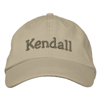 Kendall Name bestickt Baseball Cap Khaki Bestickte Baseballkappe