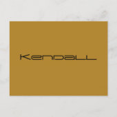 Kendall, Name des Orphan Black, geometrisch Postkarte (Vorderseite)