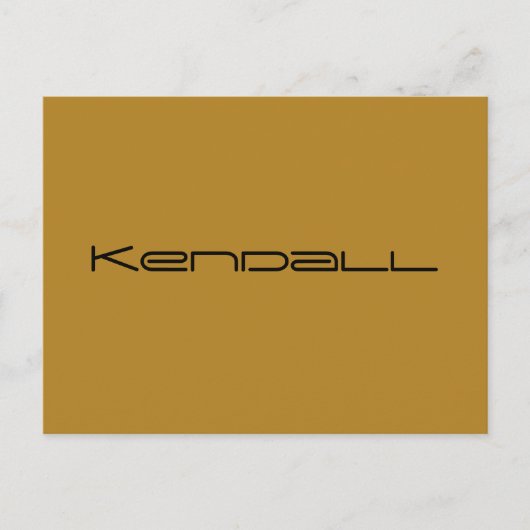 Kendall, Name des Orphan Black, geometrisch Postkarte (Vorderseite)