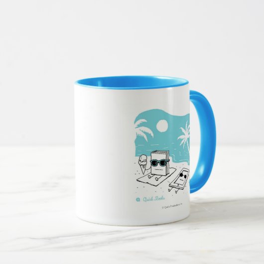 Kendall u. Paige - Strand Tasse (VorderseiteRechts)