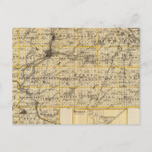 Kendall, Will, Grundy und Cook Landkreis Postkarte