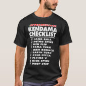 Kendama Intermediate Tricks Checklist Fan T-Shirt (Vorderseite)