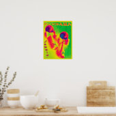 Kendama Jammin' Psychedelic Poster (Küche)