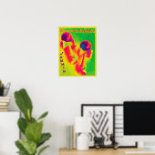 Kendama Jammin' Psychedelic Poster (Heimbüro)
