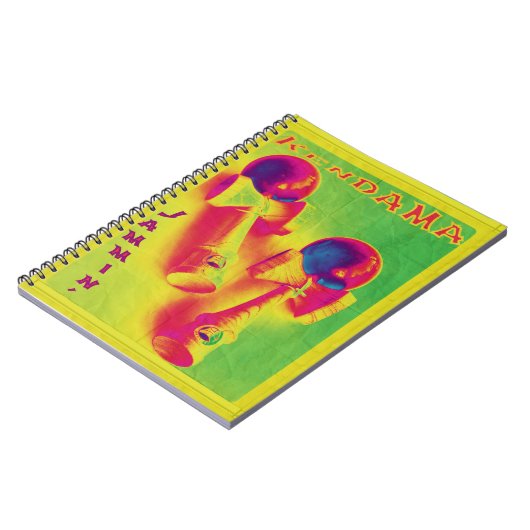 Kendama Jammin' Psychedelic Poster Notizblock (Linke Seite)