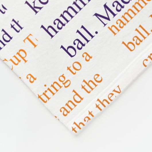 Kendama, Rot und Blau-Farbtöne Fleecedecke (Ecke)