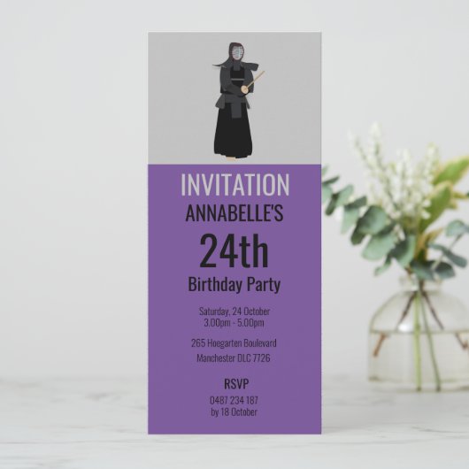 Kendo Einladung (Stehend Vorderseite)