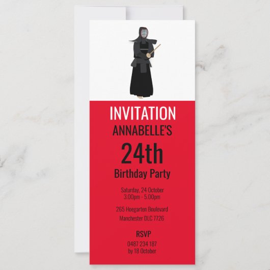 Kendo Einladung (Vorderseite)