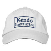 Kendo Instructor Bestickte Baseballkappe (Vorderseite)